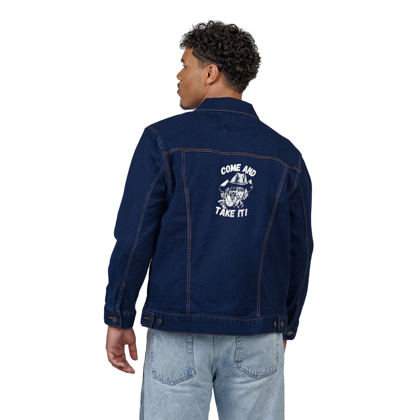 COME and Take IT Denim Jacket - Black or Denim