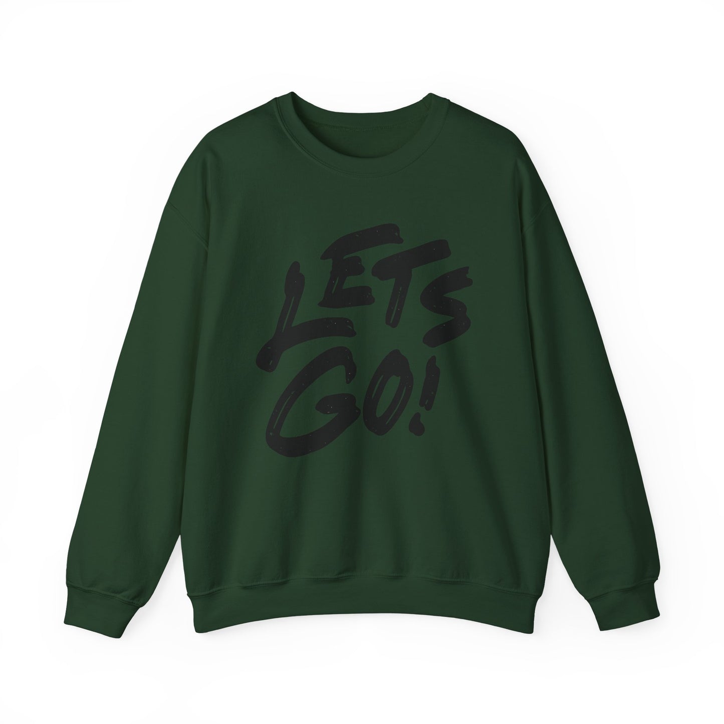 Crewneck Sweatshirt LET'S GO Sports Tailgate Fun Events