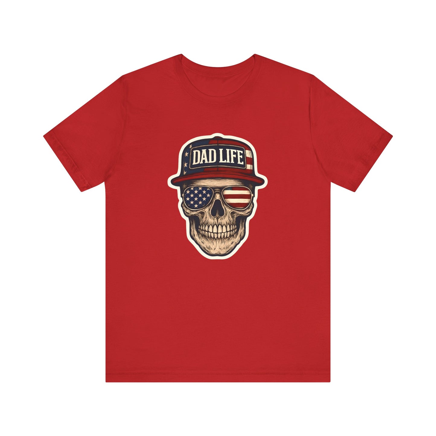 Cool Dad Life T-Shirt, Skull Graphic Tee, Father's Day Gift, Unisex Casual