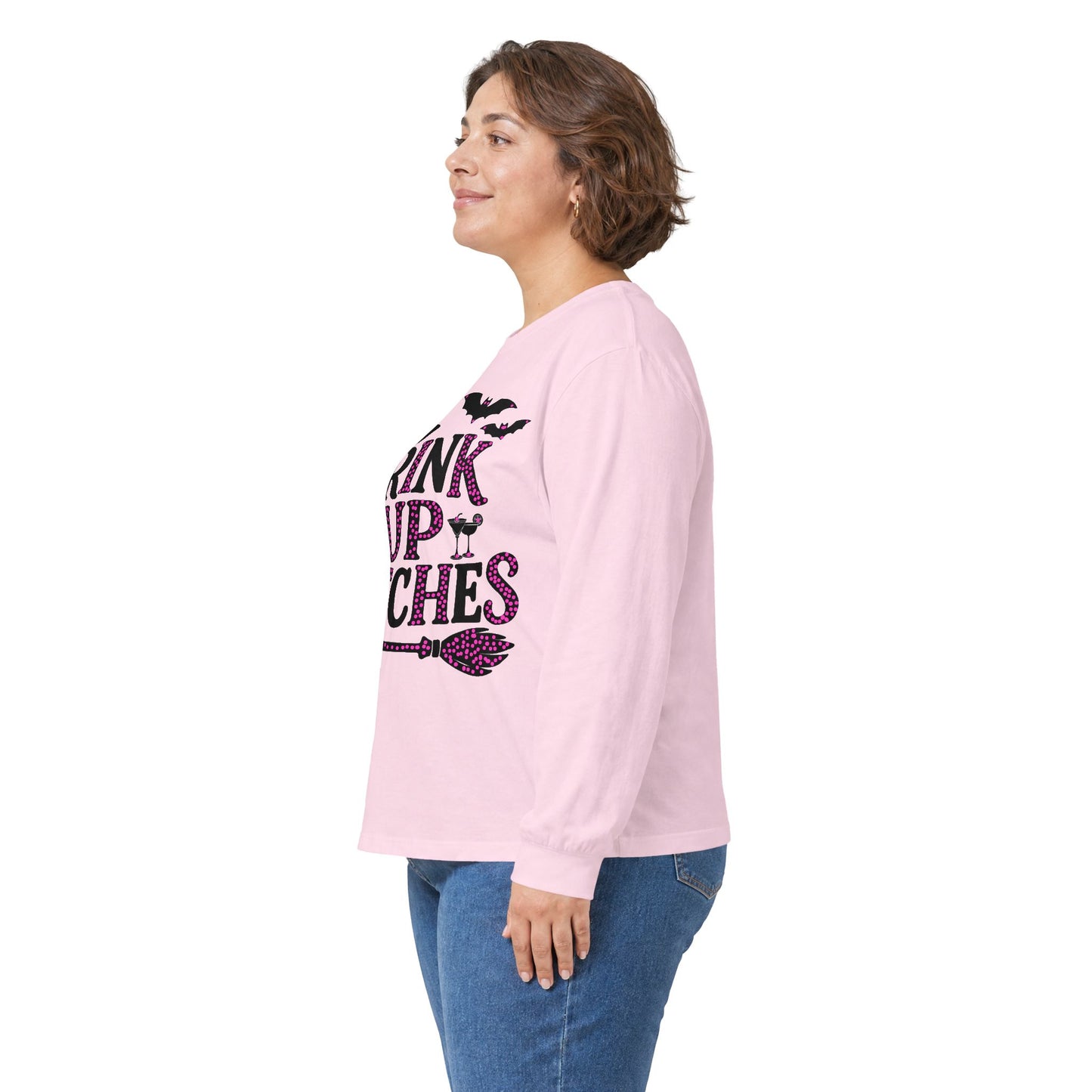 Drink Up Witches Long Sleeve T-Shirt Halloween Fun Tee