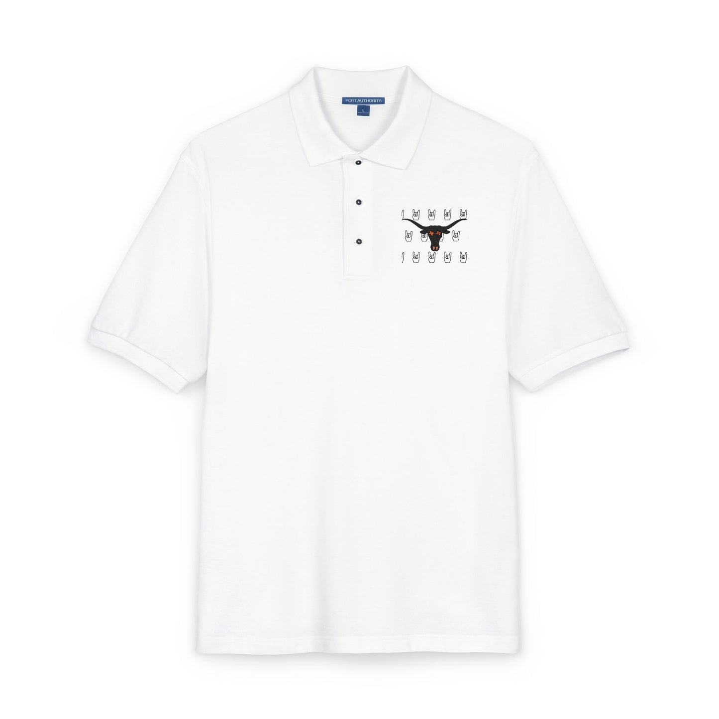 Stylish Unisex Polo Shirt with Unique Longhorns Hook'em Embroidery