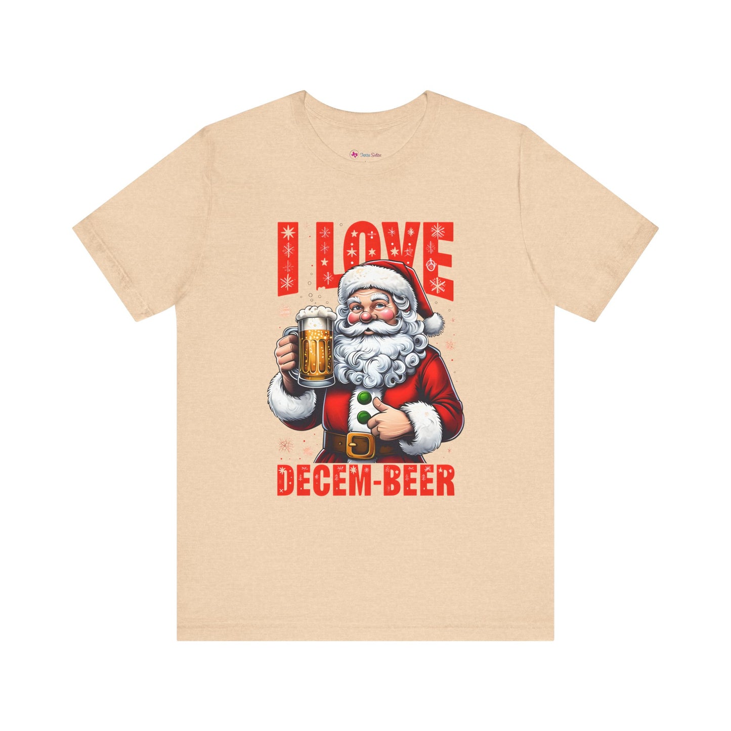 Funny Santa I LOVE DECEM-BEER T-Shirt