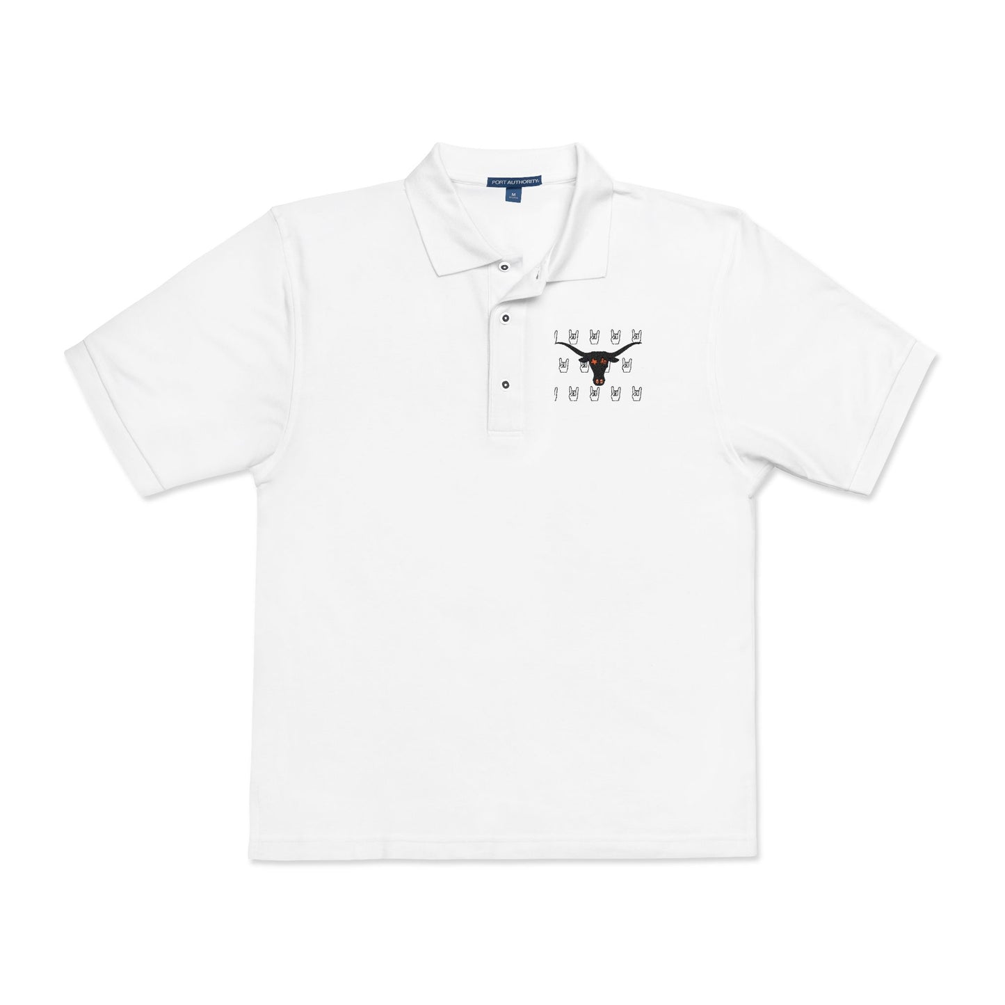 Stylish Unisex Polo Shirt with Unique Longhorns Hook'em Embroidery