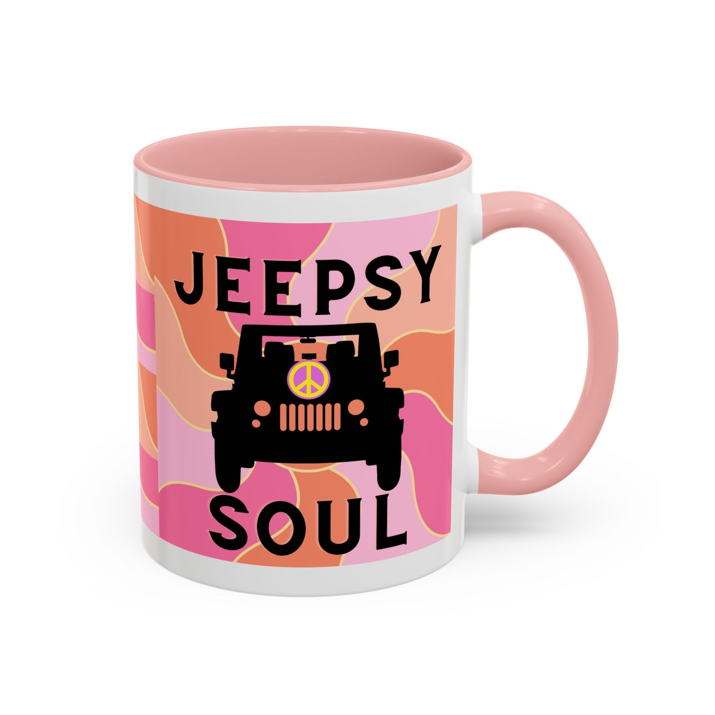 Jeepy Soul Accent Coffee Mug - 11 & 15oz - Stylish for Jeep Lovers