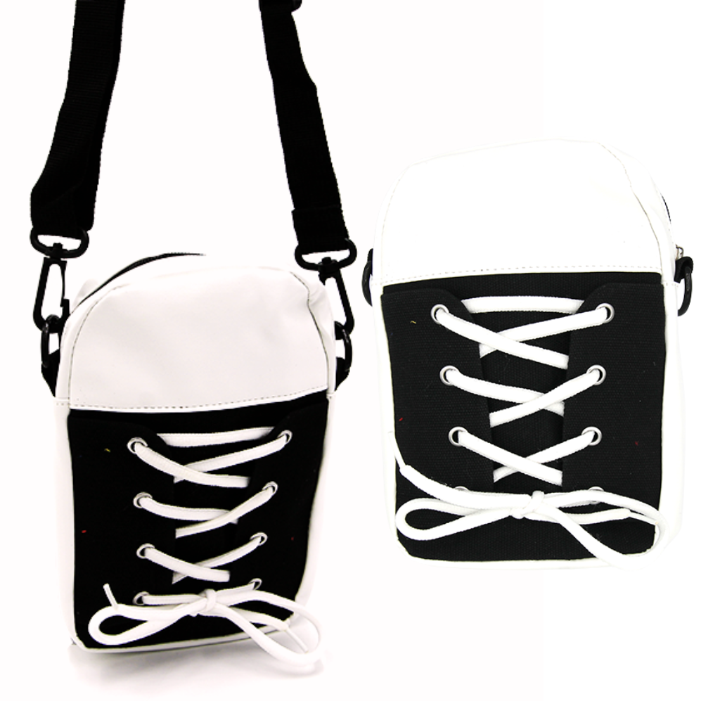 SO CUTE Sneaker Messenger Bag - Detachable Adjustable Strap - 4 Colors