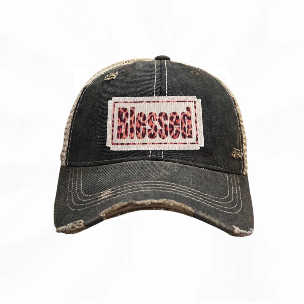 Leopard Blessed Trucker Hat - 8 Colors