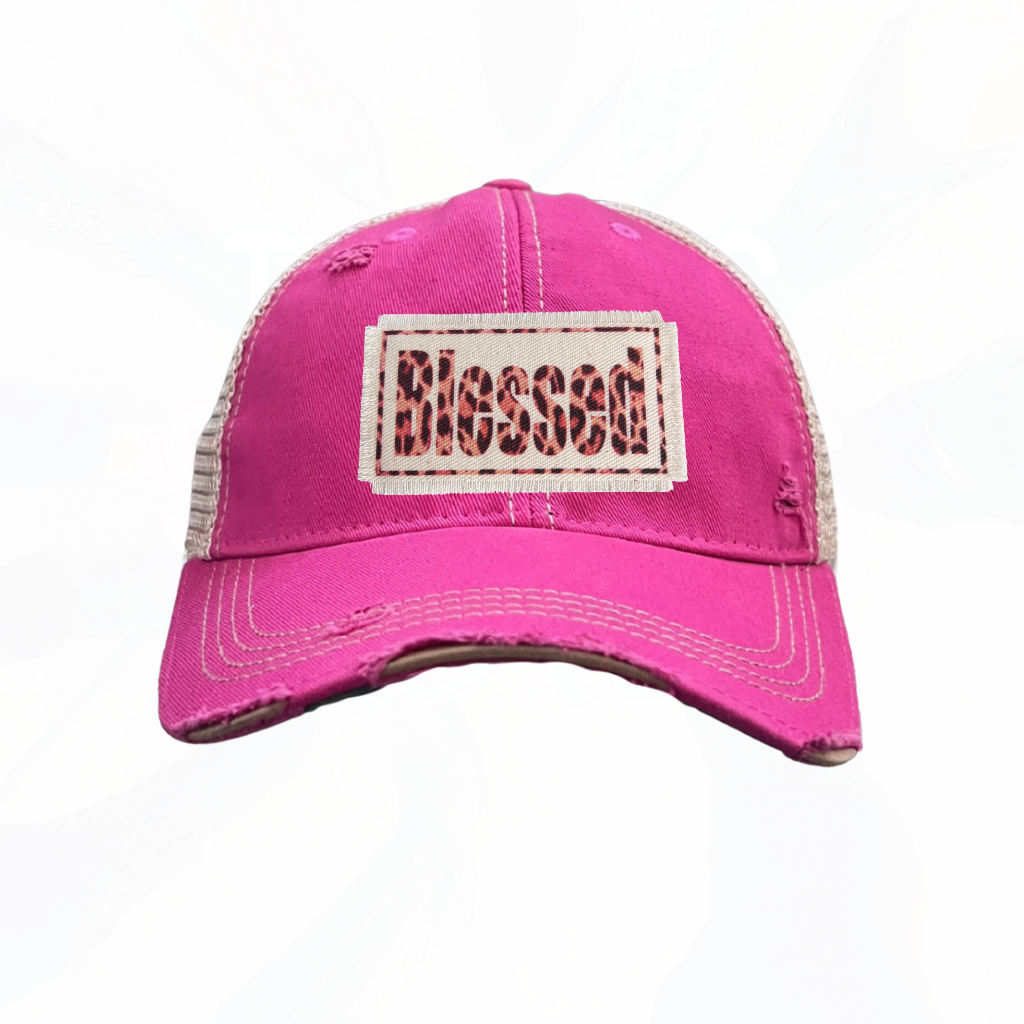 Leopard Blessed Trucker Hat - 8 Colors