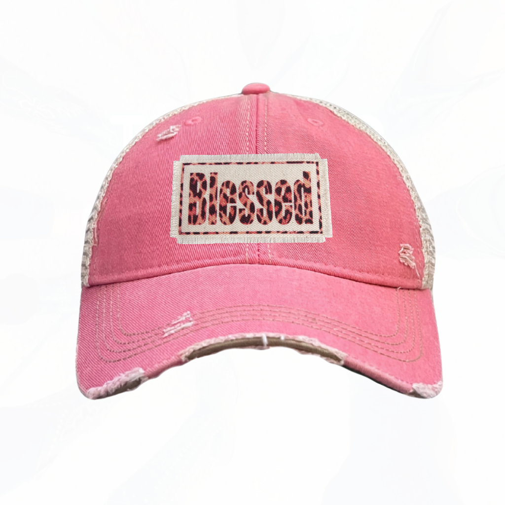 Leopard Blessed Trucker Hat - 8 Colors