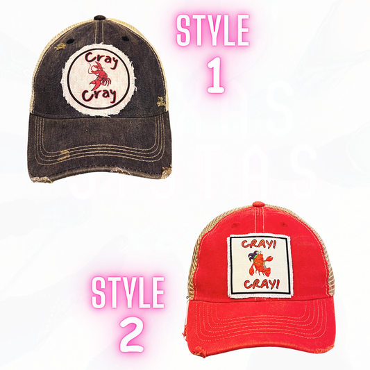 Fun Mardis Gras & Crawfish Season Trucker Hats