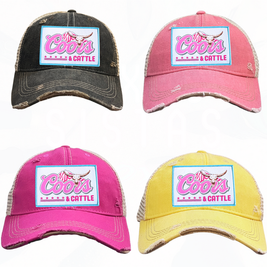 Coors & CATTLE Trucker HAT