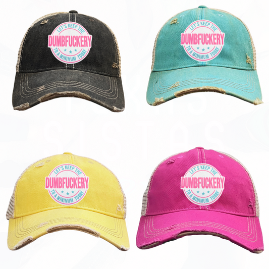 Keep The DumbF**ery to a Minimum Today Trucker HAT
