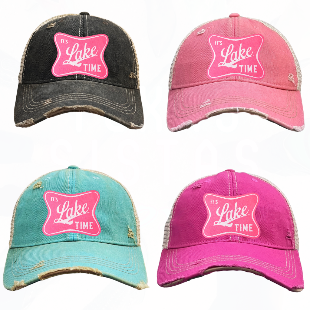 It's Lake Time Trucker HAT