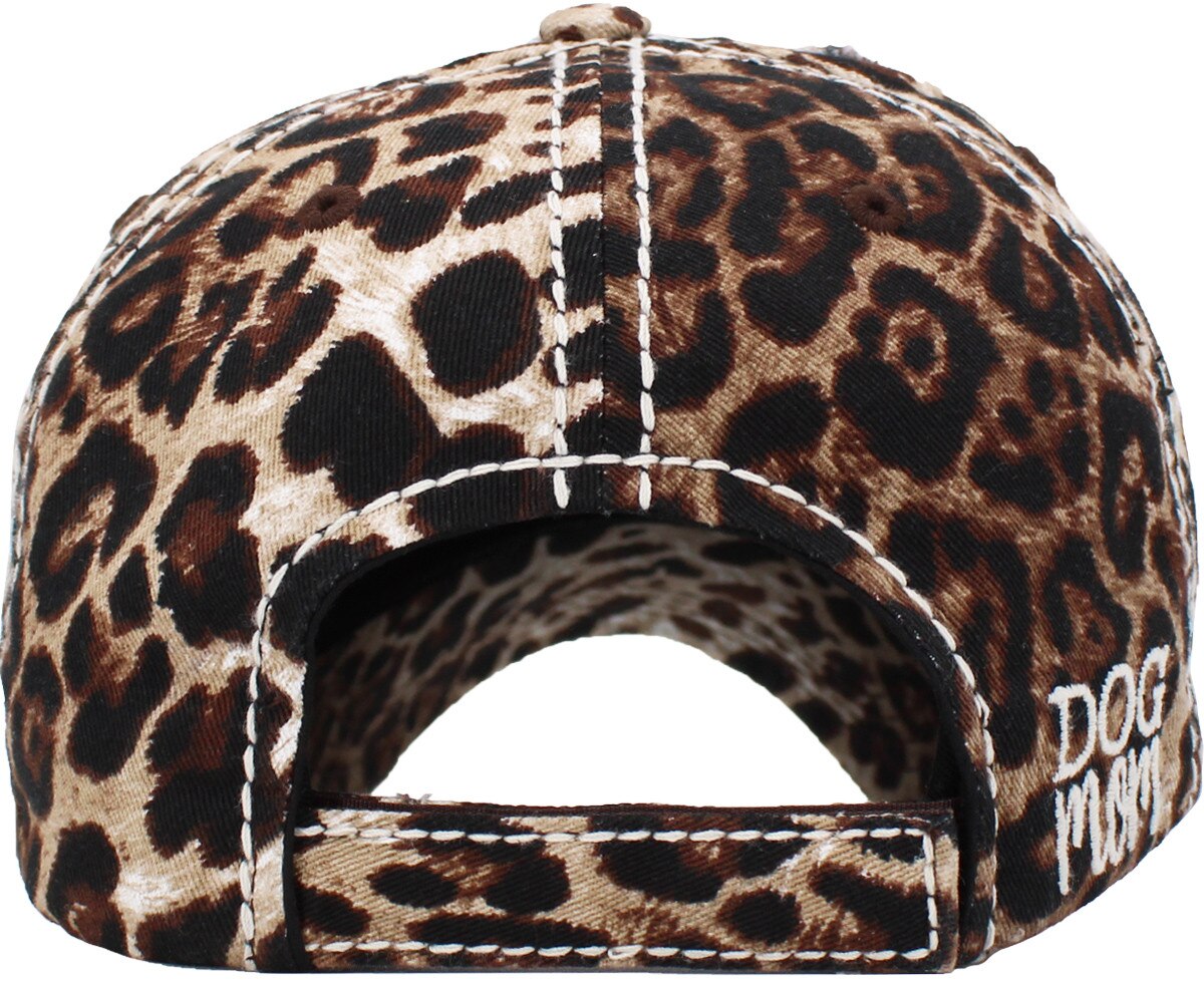 DOG MOM Patch Hats - Leopard or Turquoise