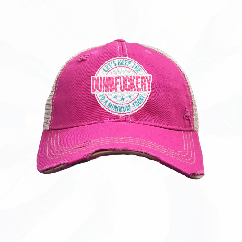 Keep The DumbF**ery to a Minimum Today Trucker HAT