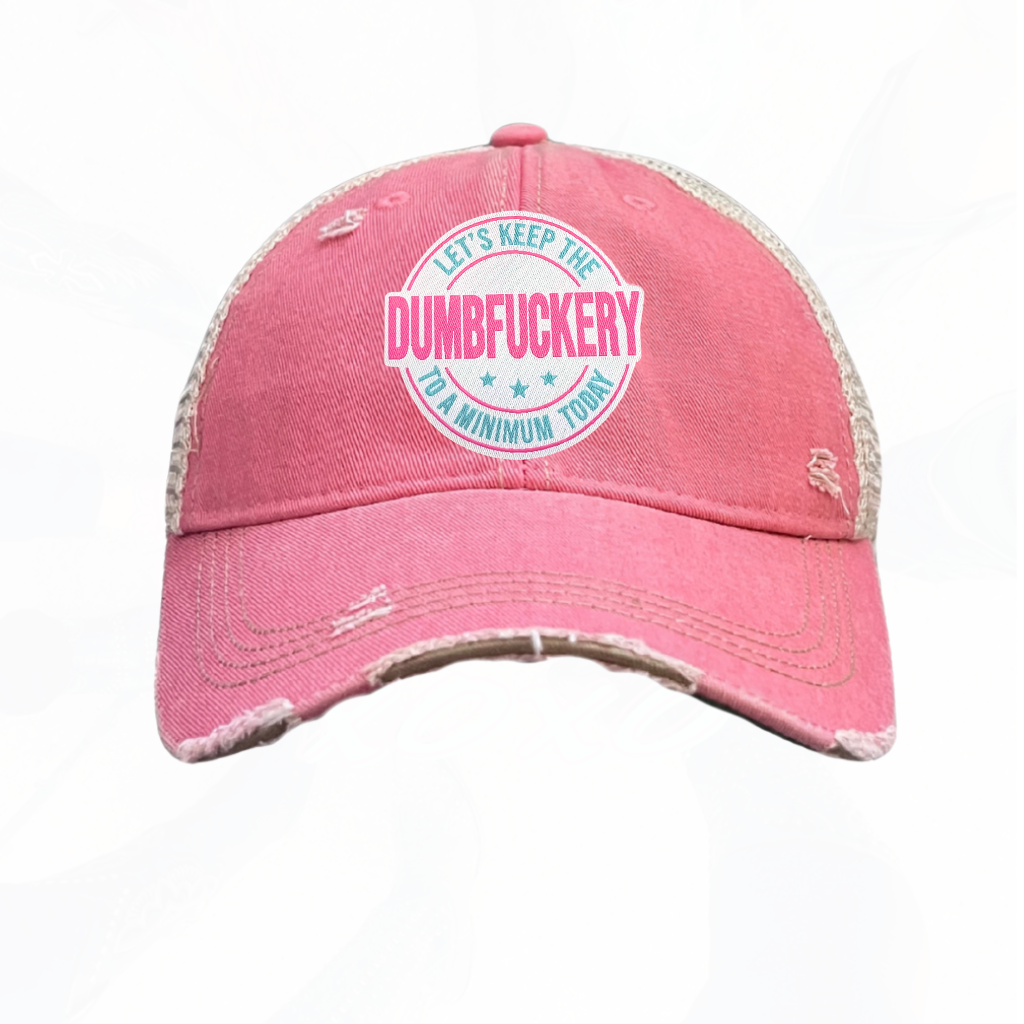 Keep The DumbF**ery to a Minimum Today Trucker HAT