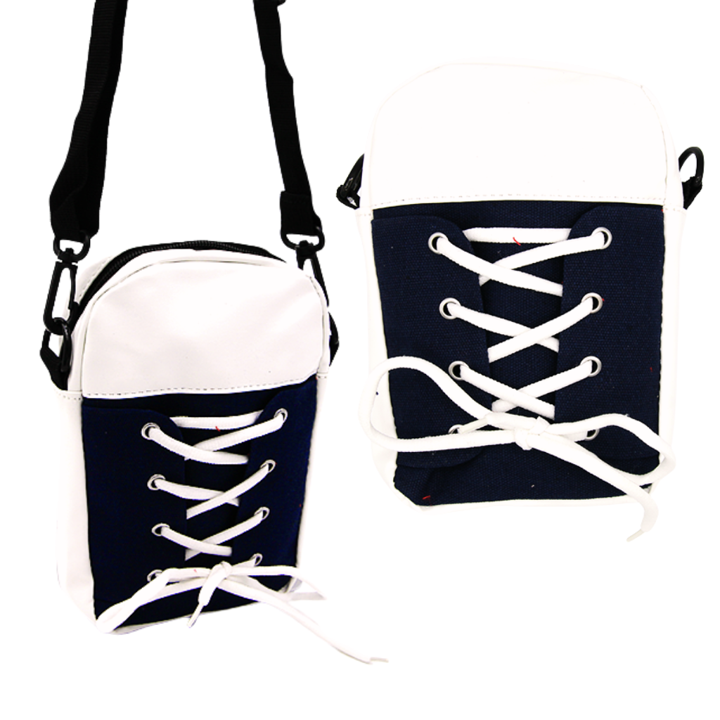 SO CUTE Sneaker Messenger Bag - Detachable Adjustable Strap - 4 Colors