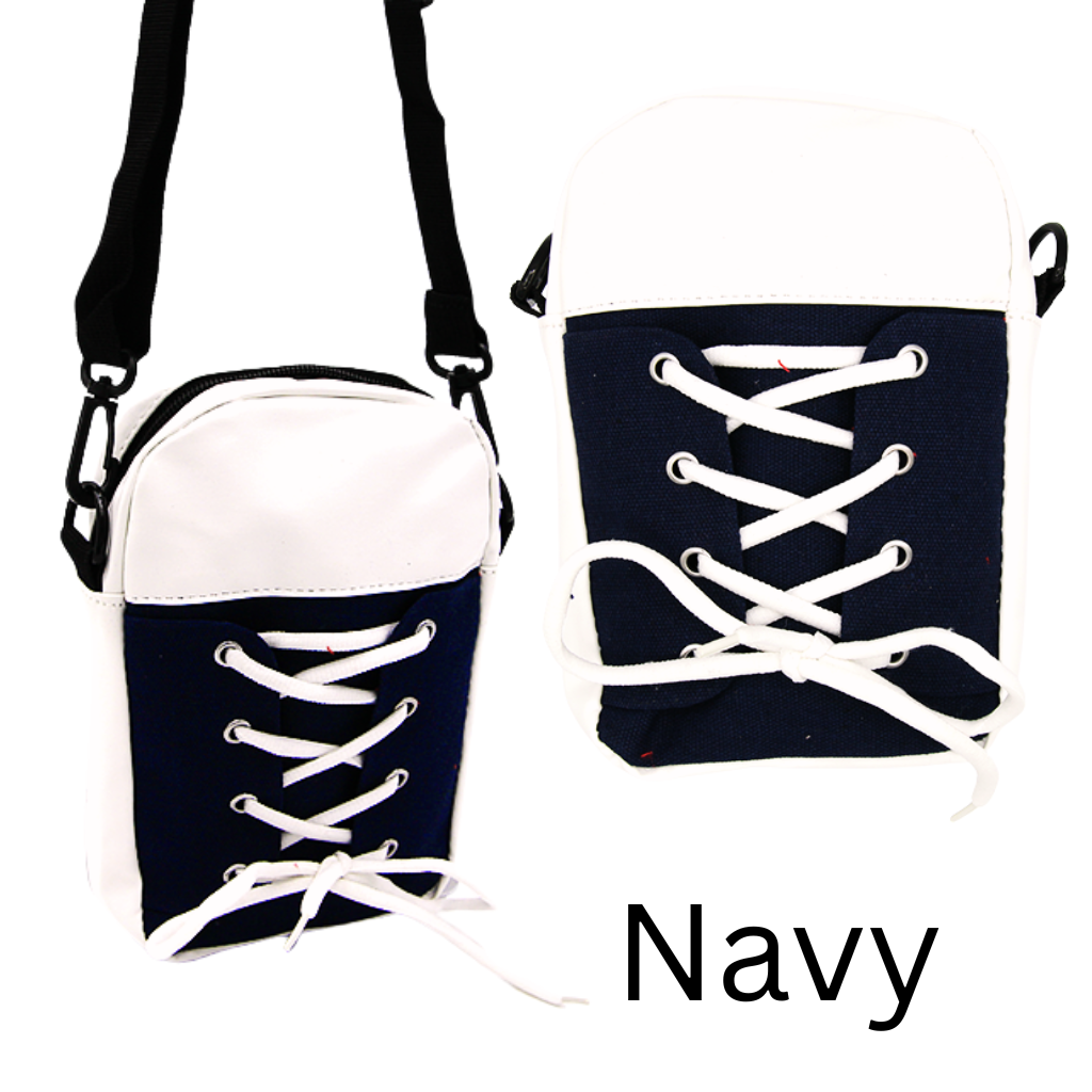 SO CUTE Sneaker Messenger Bag - Detachable Adjustable Strap - 4 Colors