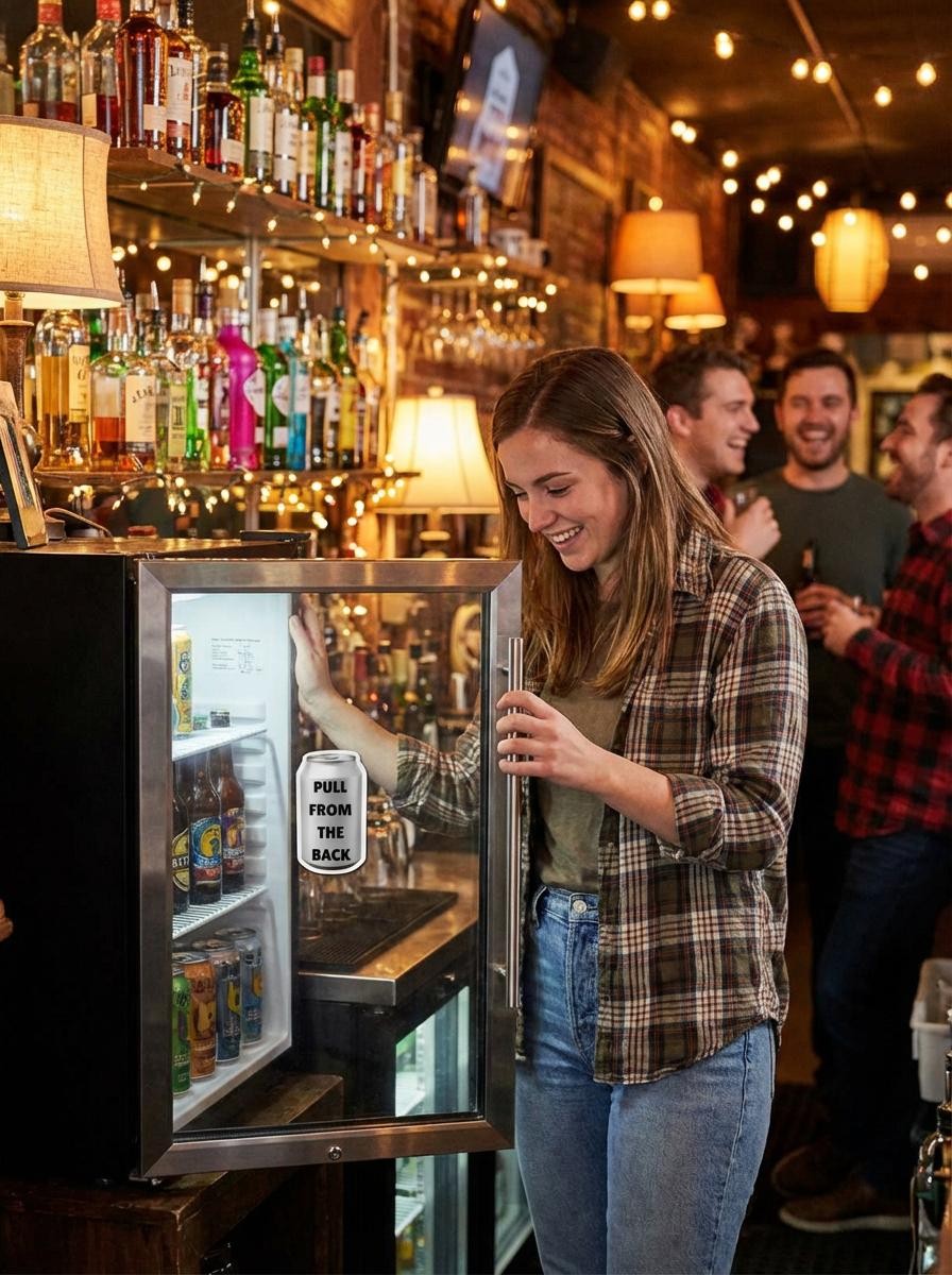 Ultra-Thin Cooler Magnets for Bars, Restaurants & Taverns – 8-Pack CANS