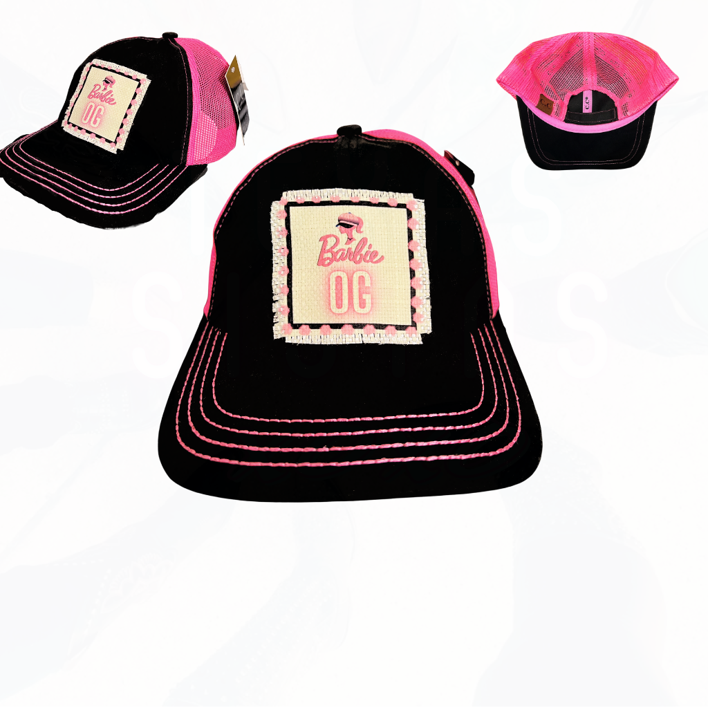 BARBIE OG Trucker Hat - CC or Distressed So Cute!