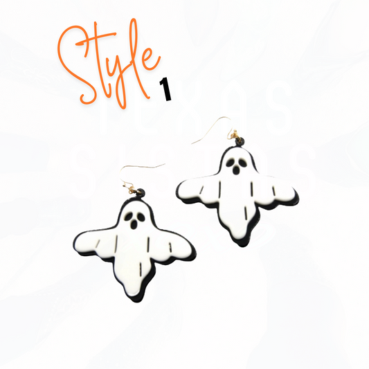 Ghostly Halloween Earrings - 4 Styles