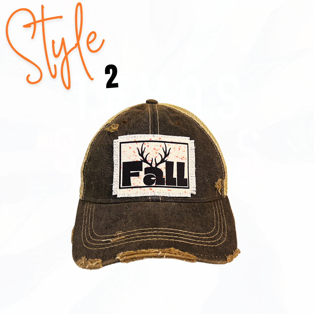 Fall Favorite Trucker Patch Hats - 4 Styles