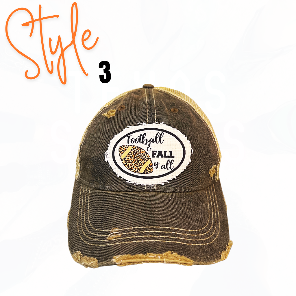 Fall Favorite Trucker Patch Hats - 4 Styles