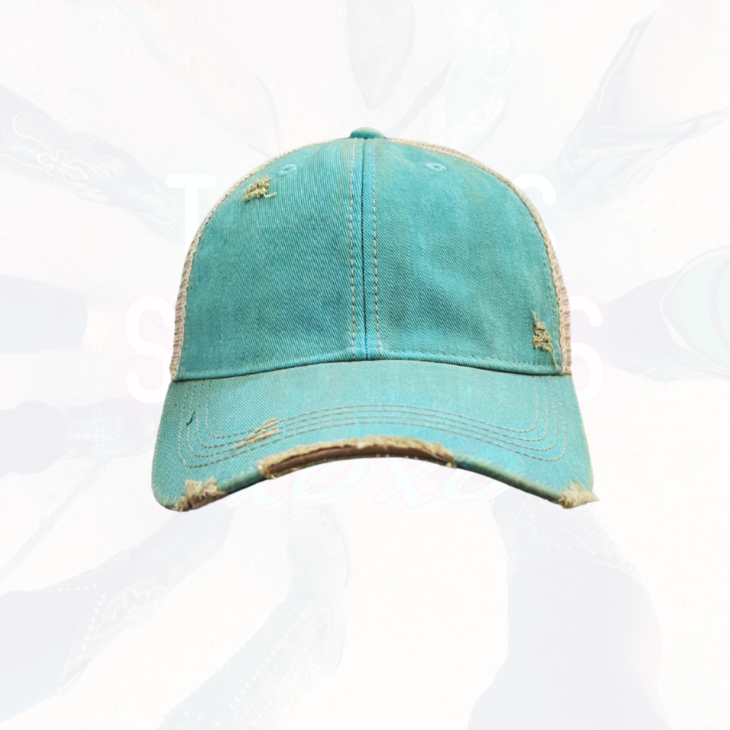 BEACH Girl Distressed Trucker Hat
