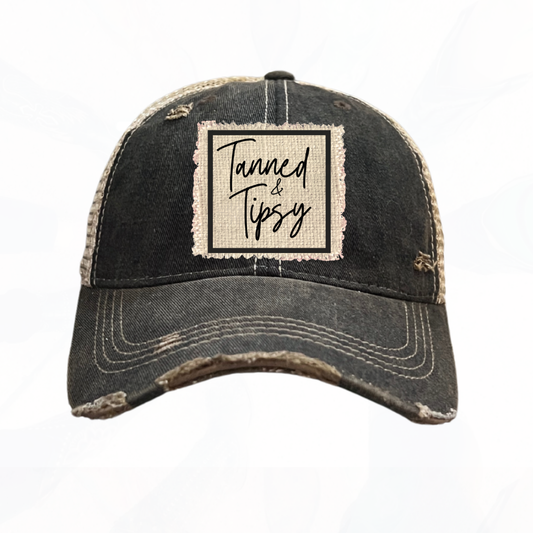 Tanned & Tipsy Trucker Hat - Lot's of Colors