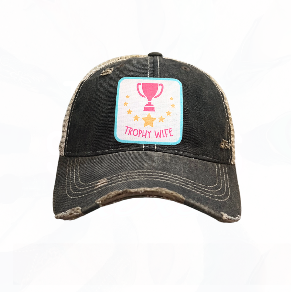 TROPHY WIFE Trucker HAT