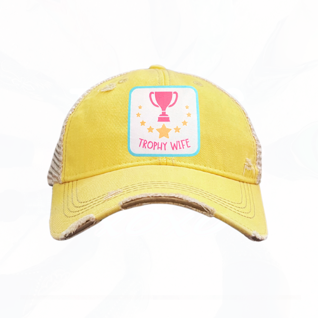 TROPHY WIFE Trucker HAT