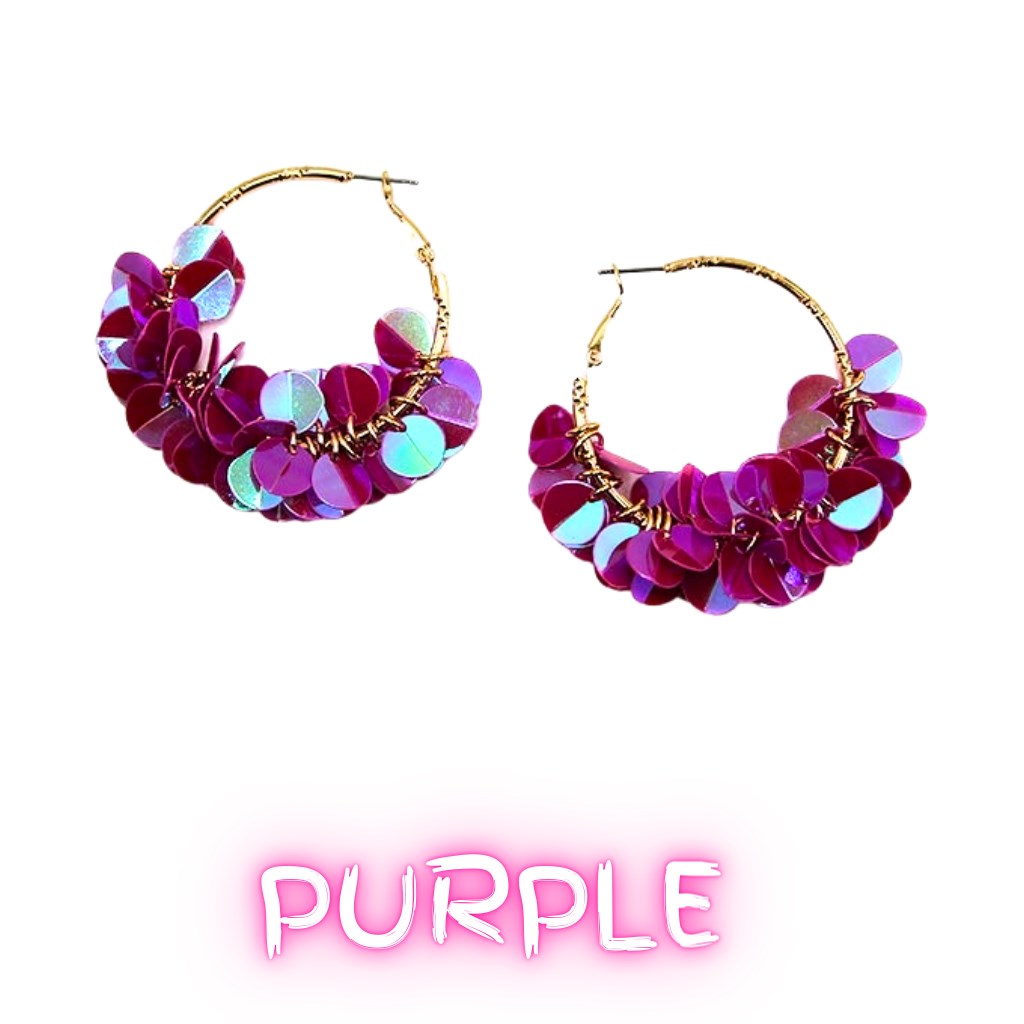Party Time Bright Petals Fringe Earrings