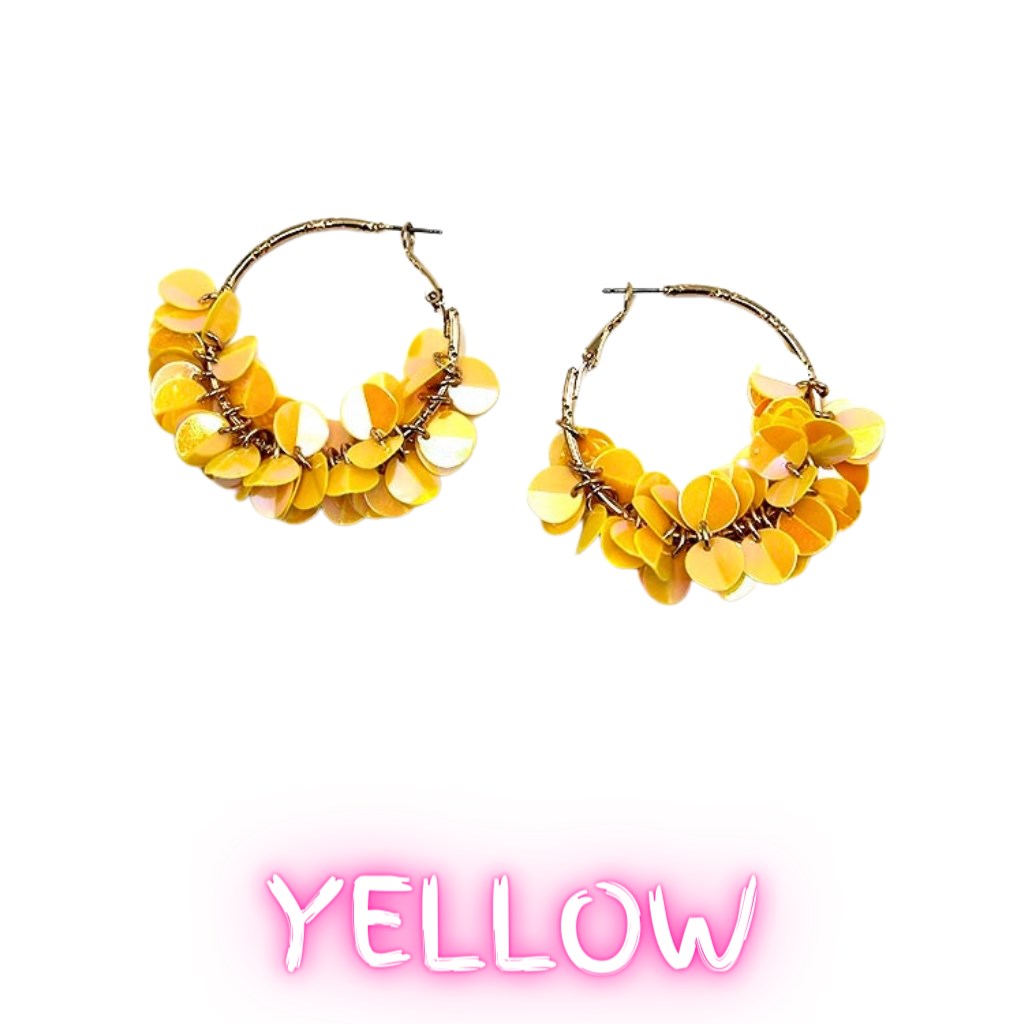 Party Time Bright Petals Fringe Earrings