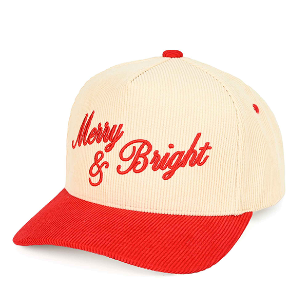 C.C. Merry & Bright Courdaroy Hats - Red
