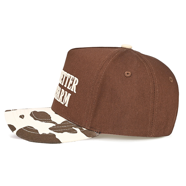 C.C Life Is Better On The Farm trucker hat - Brown