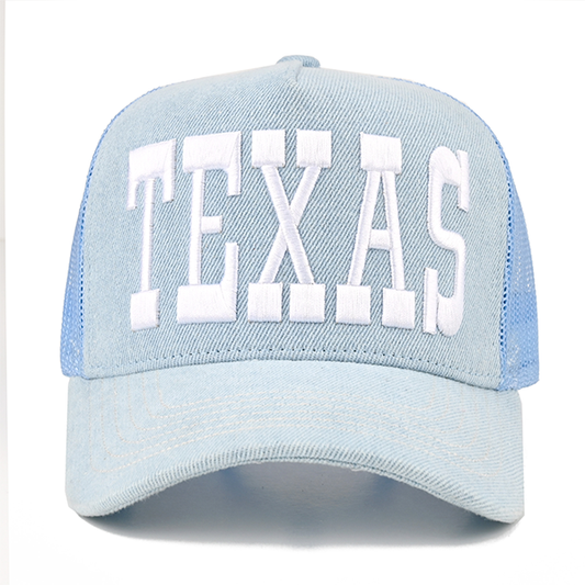 C.C TEXAS trucker hat - Light Denim