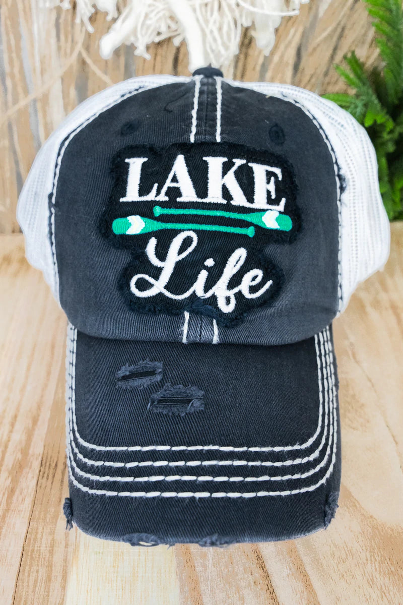 Lake Life Hats - Black or Gold