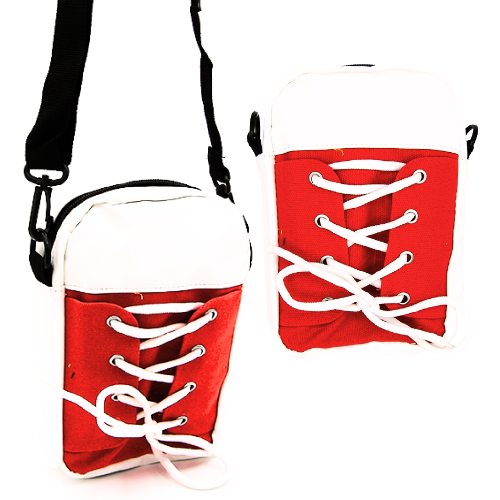 SO CUTE Sneaker Messenger Bag - Detachable Adjustable Strap - 4 Colors