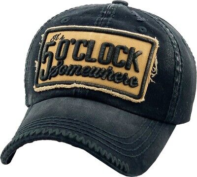 It's 5 O'Clock Somewhere Hat - Black