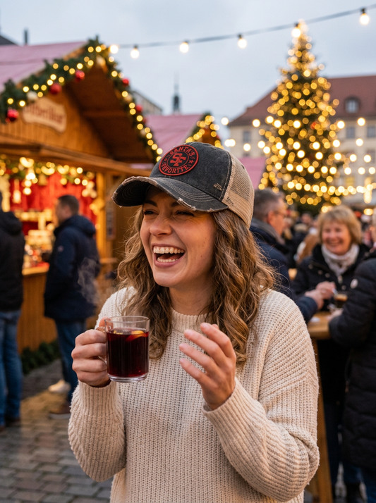 SANTA'S Favorite Circle Patch Trucker Hats