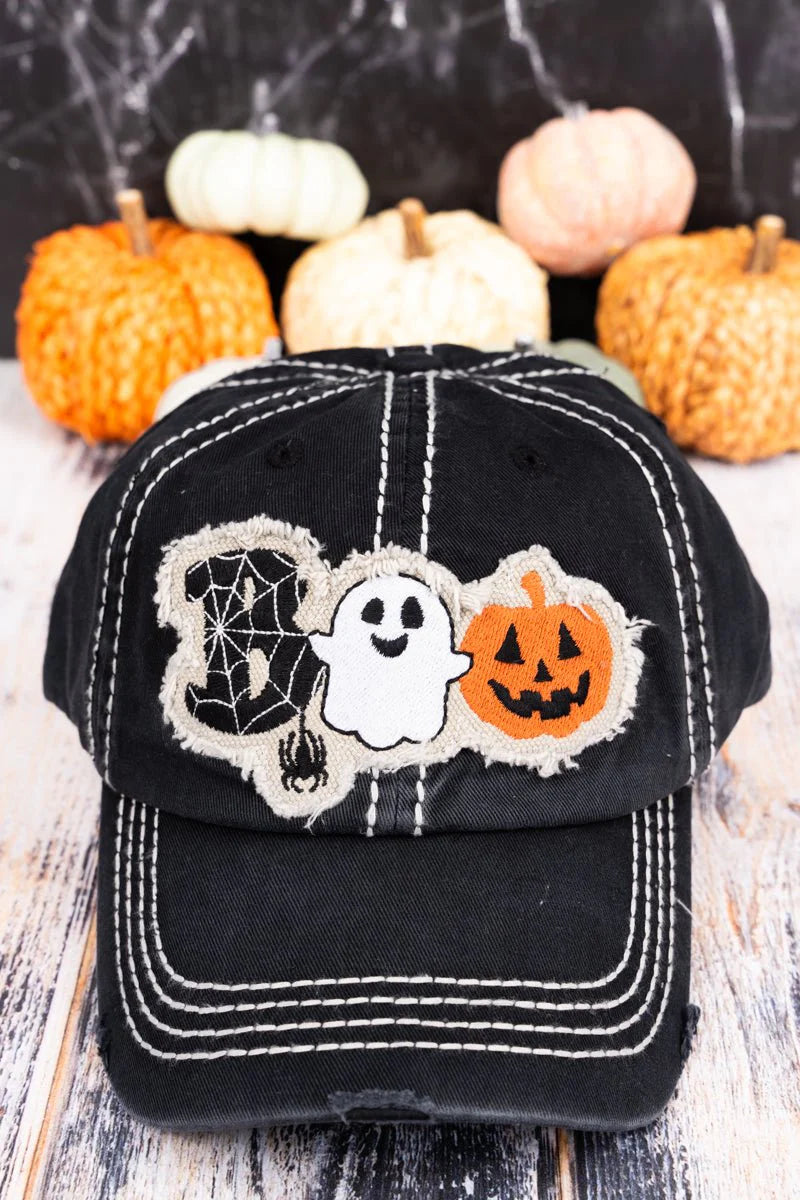 BOO Halloween Baseball Hats - 2 Colors