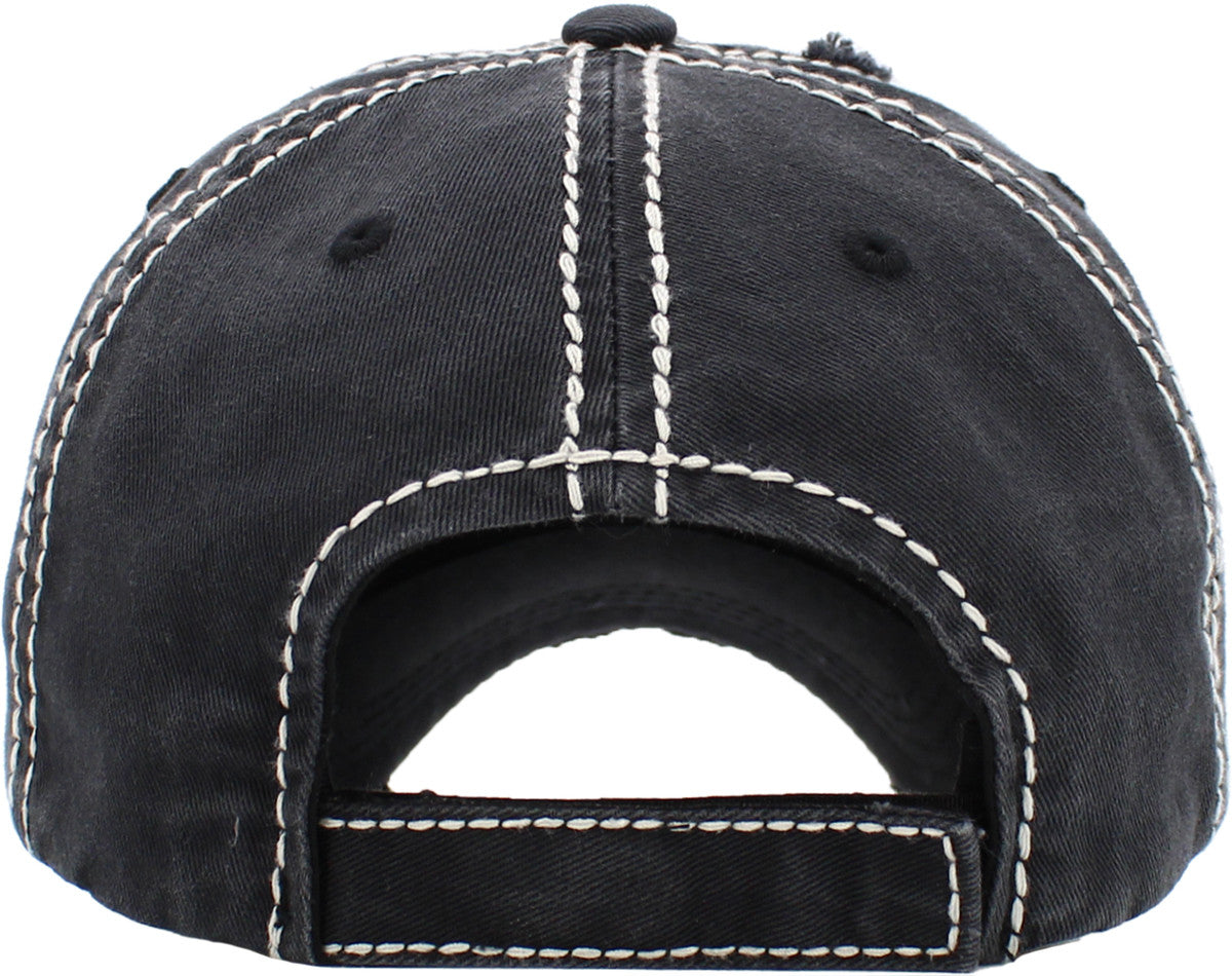 Happy Camper RV Hat - Black
