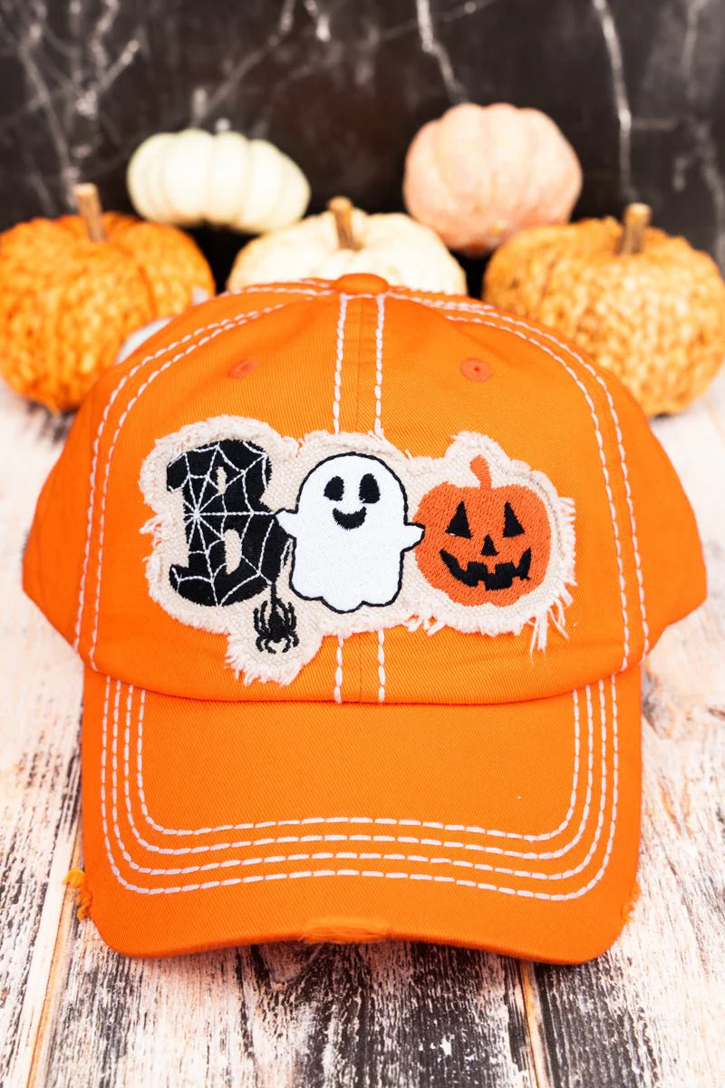 BOO Halloween Baseball Hats - 2 Colors