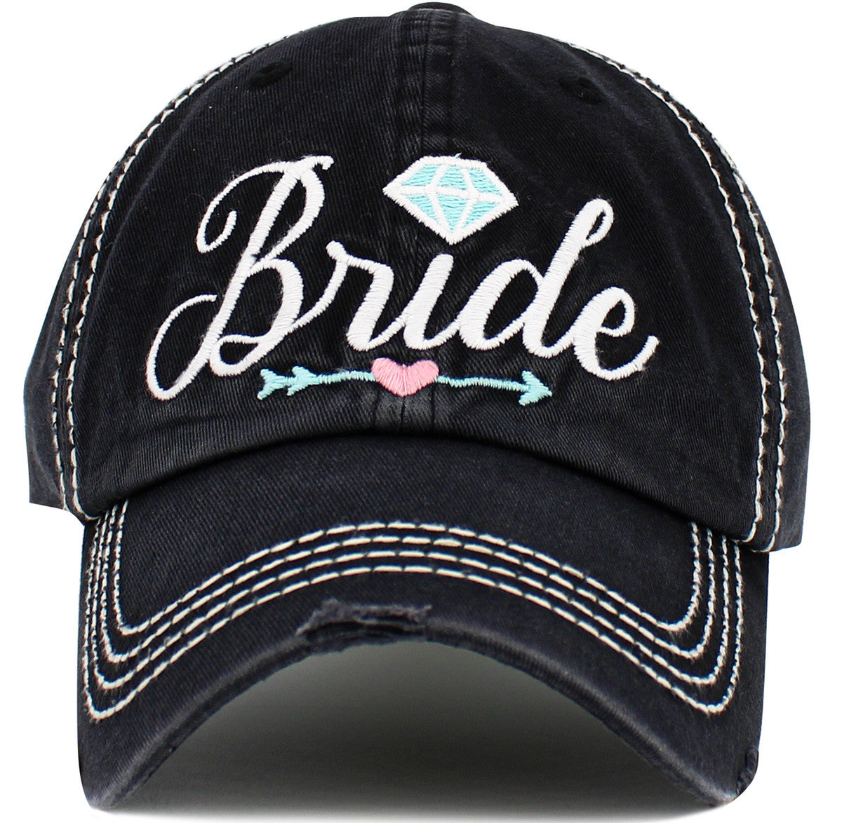 BRIDE Diamond Hat - Black or White