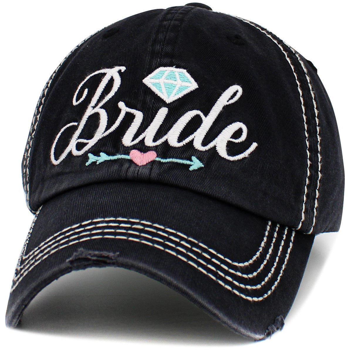 BRIDE Diamond Hat - Black or White