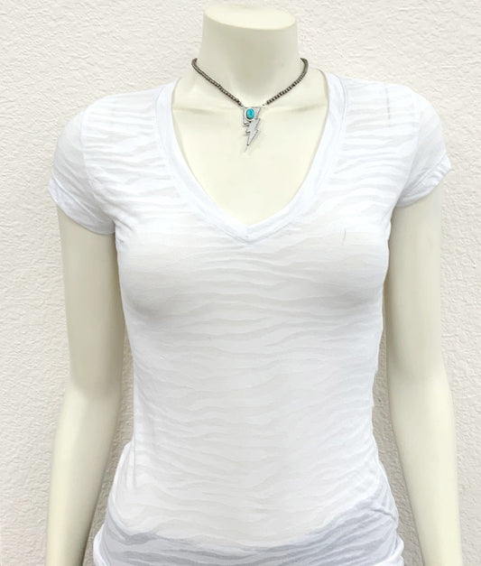 Navajo Lightning Bolt Silver Turquoise Necklace & Earring Set