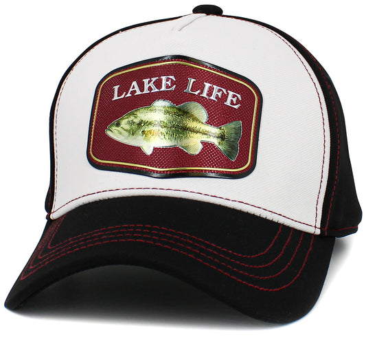 Lake Life Trucker Hat - Bass Fishing