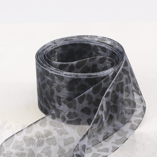 Leopard Satin Organza Shoe Laces - 4 Colors