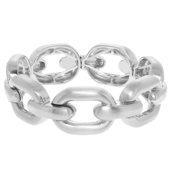Anchor Chain Link Bracelets - Silver & Gold