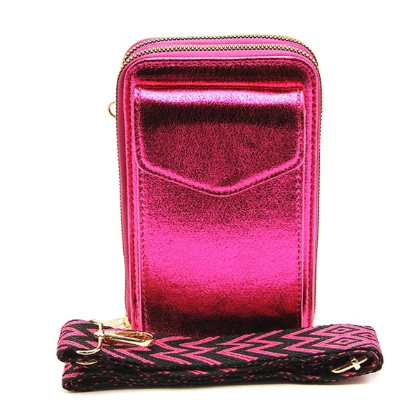 Super Cute Metallic Guitar Strap Bag - Phone - Wallet - Lots of Colors