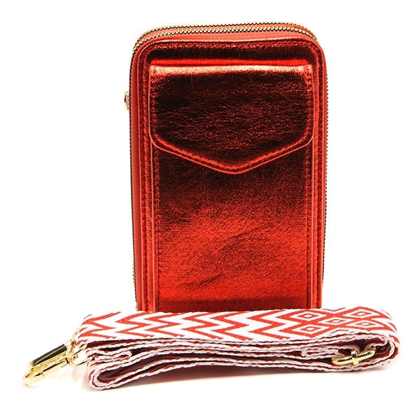 Super Cute Metallic Guitar Strap Bag - Phone - Wallet - Lots of Colors
